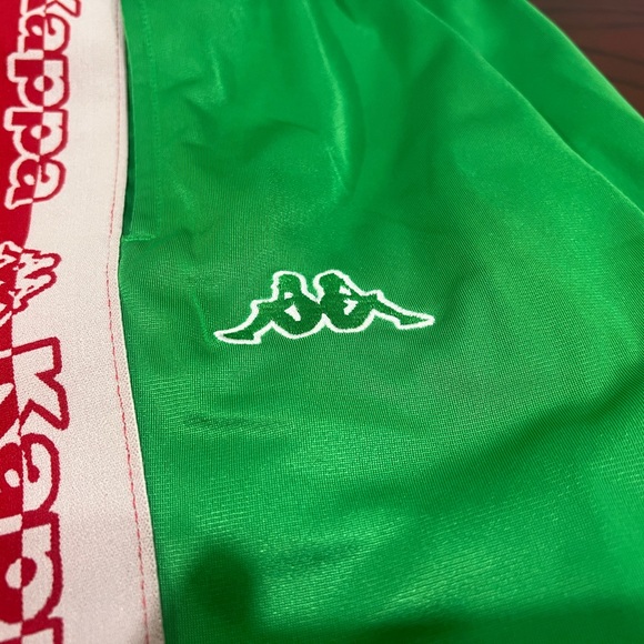 Kappa, Logo Tape Dalic, Sweatpants, Green, Red & White - Picture 8 of 10